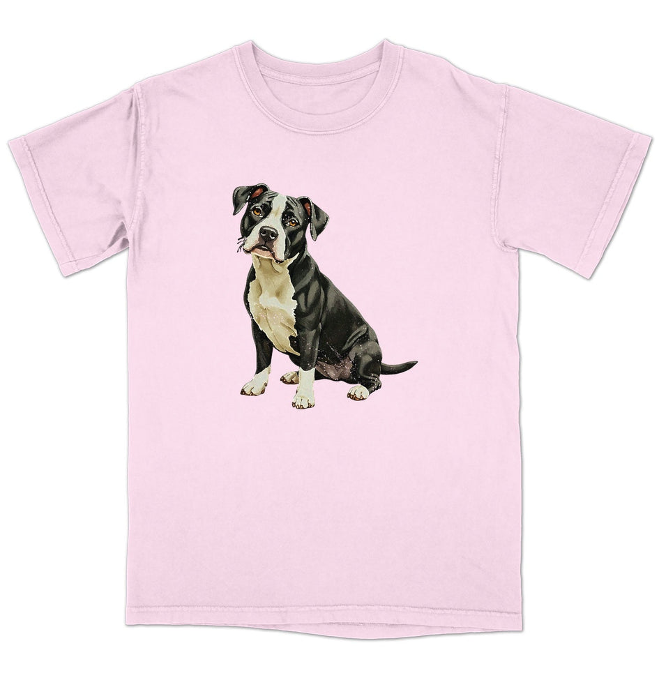 Watercolor Staffordshire Bull Terrier Adult Unisex T-Shirt