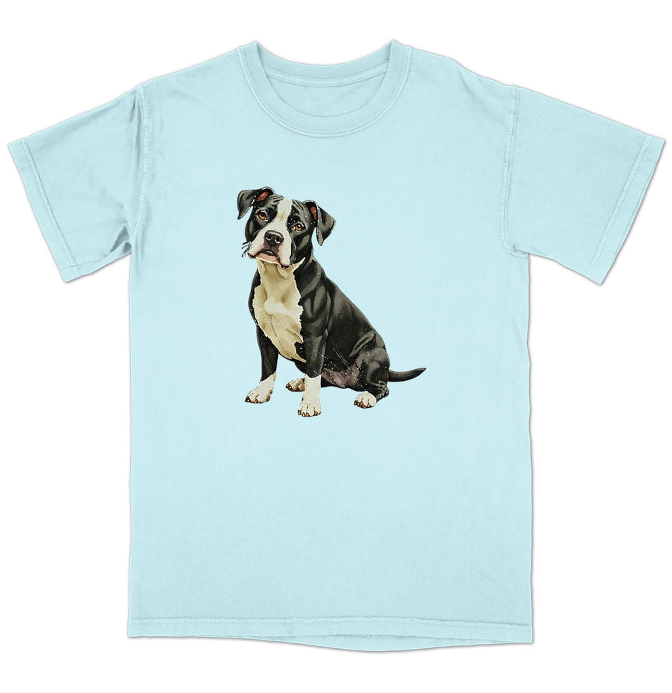 Watercolor Staffordshire Bull Terrier Adult Unisex T-Shirt