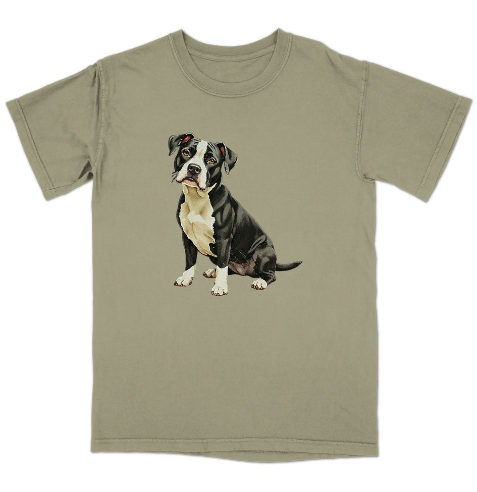 Watercolor Staffordshire Bull Terrier Adult Unisex T-Shirt