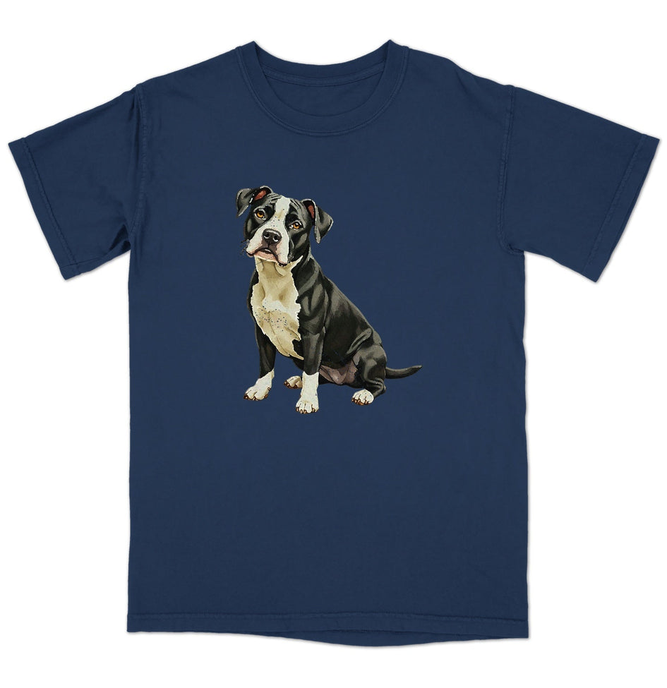 Watercolor Staffordshire Bull Terrier Adult Unisex T-Shirt