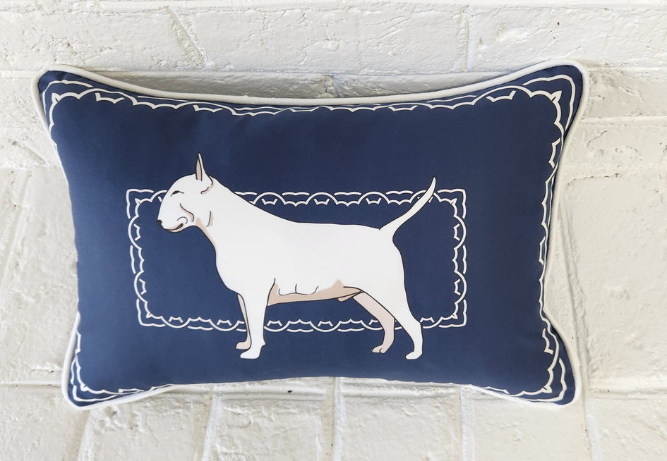Bull Terrier Decorative Throw Pillow