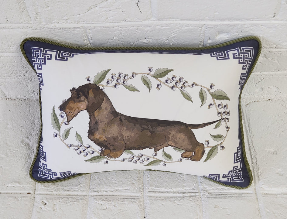 Wirehaired Dachshund Pillow Cover