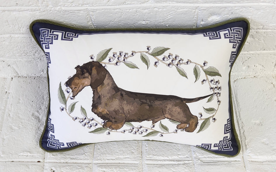 Wirehaired Dachshund Pillow Cover