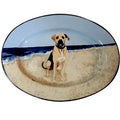 Hand-Painted Personalized Ceramic Oval Platter