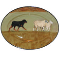 Hand-Painted Personalized Ceramic Oval Platter
