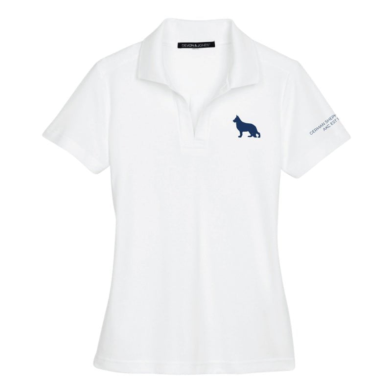 German Shepherd Dog Embroidered AKC Women's Polo