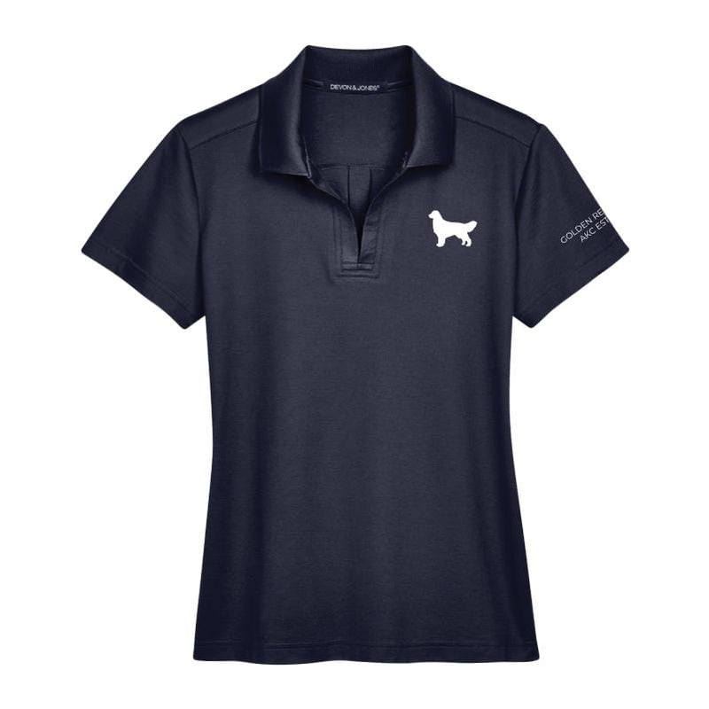 Golden Retriever Embroidered AKC Women's Polo