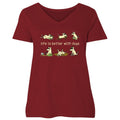 Life Is Better With Dogs - Ladies Plus V-Neck Tee