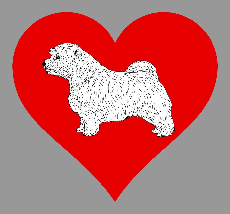 Norfolk Terrier on Heart Left Chest - Full-Zip Hoodie Sweatshirt