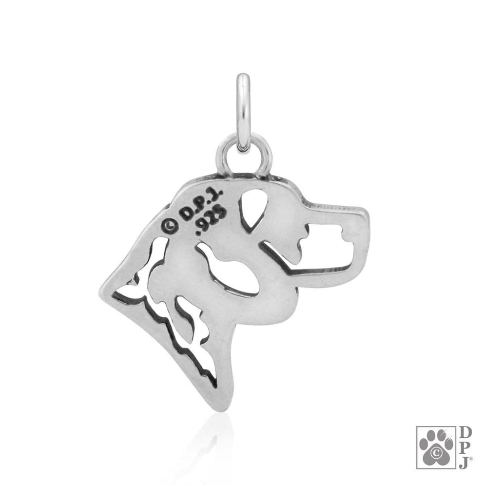Beagle w/Bunny, Head, Pendant