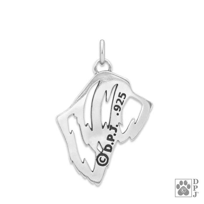 Bearded Collie Necklace, Head