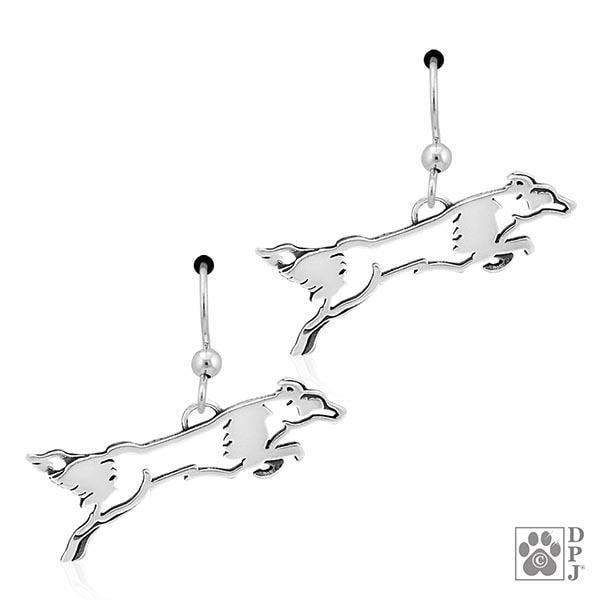 Border Collie, Flying, Earrings