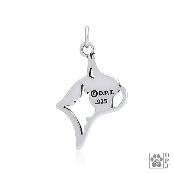 Boston Terrier, Head, Pendant