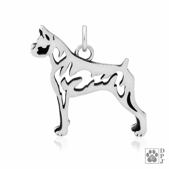 Boxer, Cropped Ears, Body, Pendant