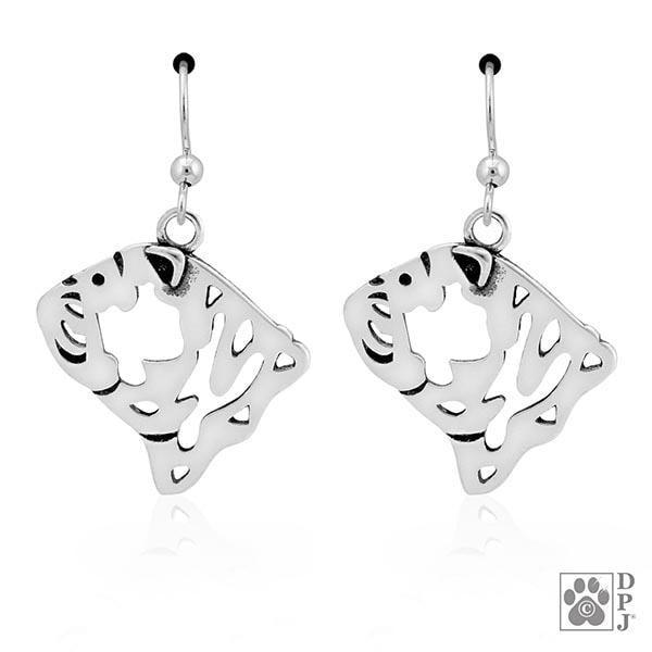 Bulldog, Head, Earring