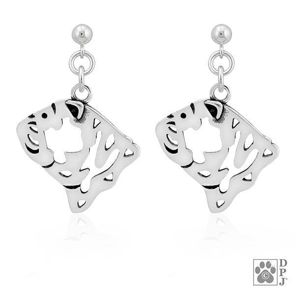 Bulldog, Head, Earring