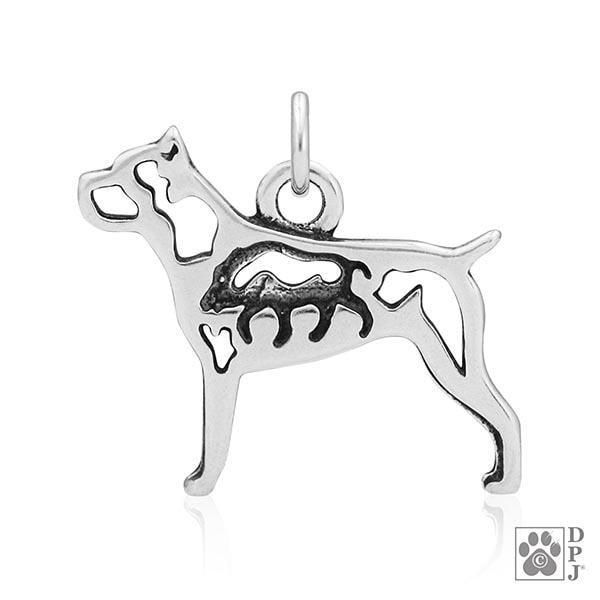 Cane Corso, w/Boar, Body, Pendant