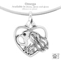 Cavalier King Charles in Heart Necklace