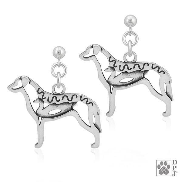 Chesapeake Bay Retriever w/Duck, Body, Earring