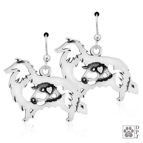 Collie, Rough Coat w/Sheep, Body, Earring