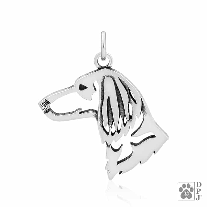 Dachshund Longhaired, Head, Pendant