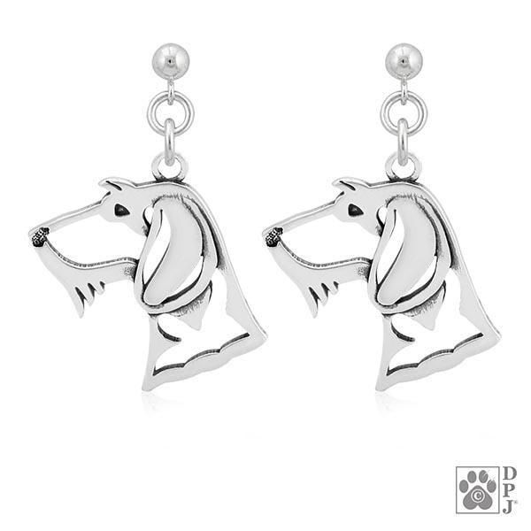 Dachshund Wirehaired, Head, Earring