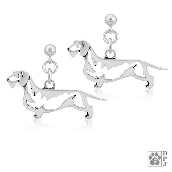 Dachshund Wirehaired, Body, Earring