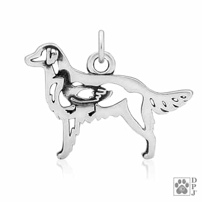Flat-Coated Retriever, Body, Pendant