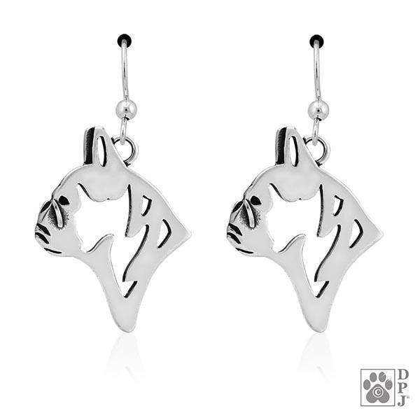 French Bulldog, Head, Earring