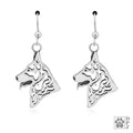 German Shepherd Dog, Head, Earring