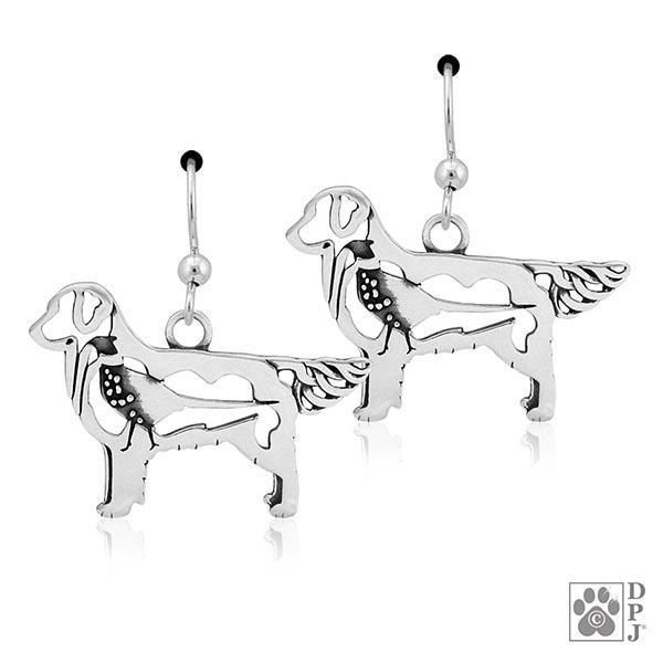 Golden Retriever w/Pheasant, Body, Earring