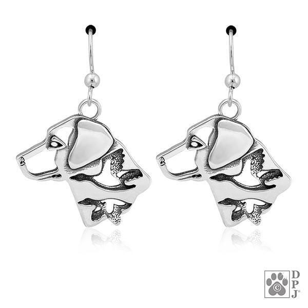 Labrador Retriever w/Ducks, Head, Earring