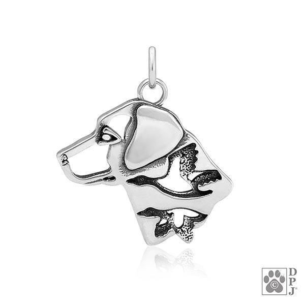 Labrador Retriever w/Ducks, Head, Pendant