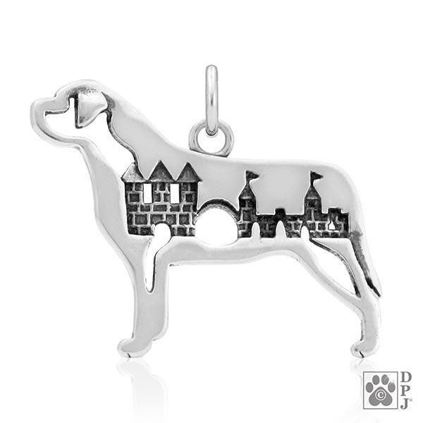 Mastiff w/Castle, Body, Pendant
