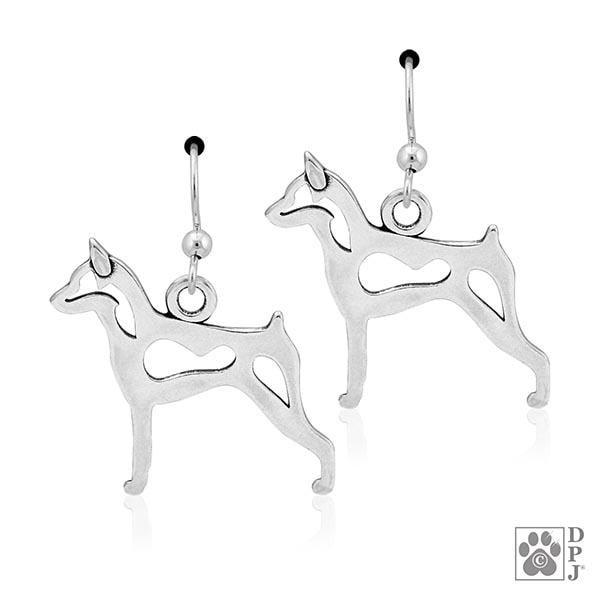 Miniature Pinscher, Body, Earrings