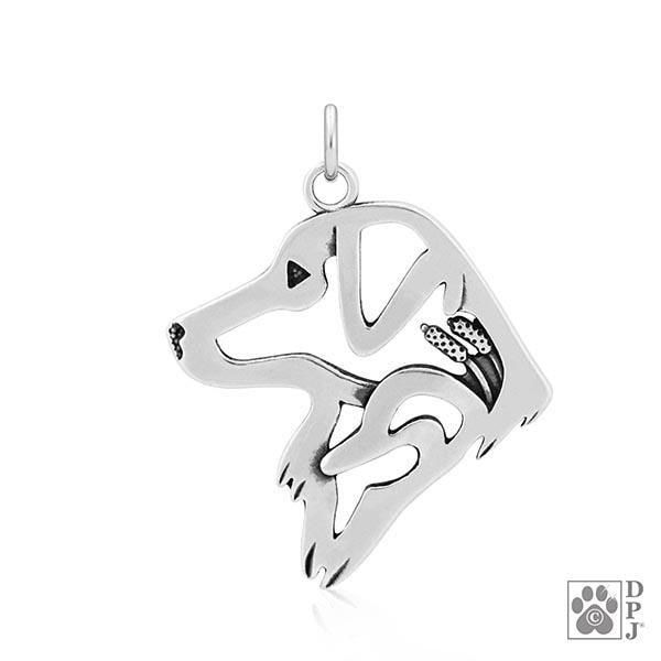 Nova Scotia Duck Tolling Retriever w/Duck, Head, Pendant