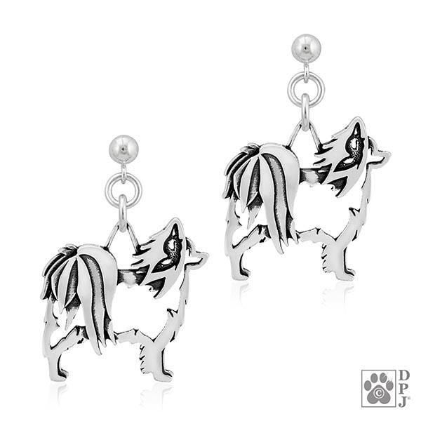Papillon, w/Butterfly in ear, Body, Earring