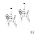 Poodle, Lamb Cut, Body, Earring