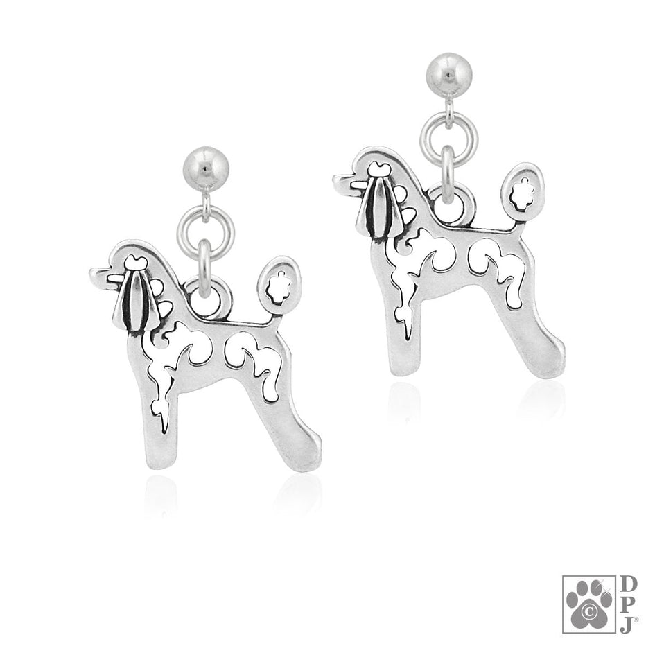 Poodle, Lamb Cut, Body, Earring