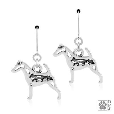 Smooth Fox Terrier w/Fox Body, Earring