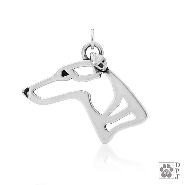 Whippet, Head, Pendant