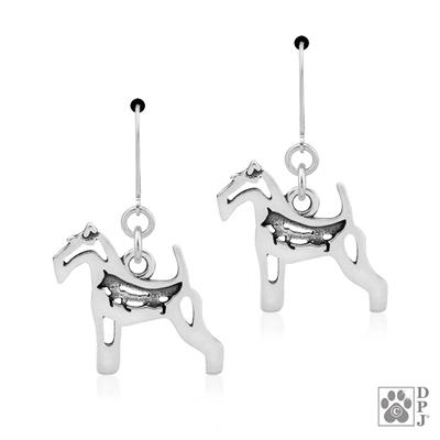 Wire Fox Terrier w/Fox Body, Earring