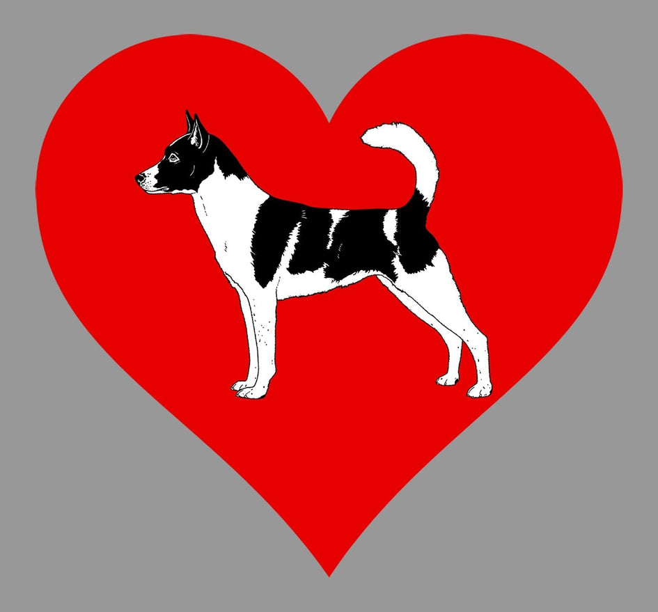 Canaan Dog on Heart Left Chest - Full-Zip Hoodie Sweatshirt