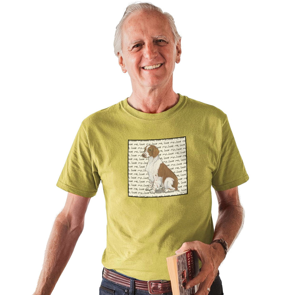 Welsh Springer Spaniel Love Text - Adult Unisex T-Shirt