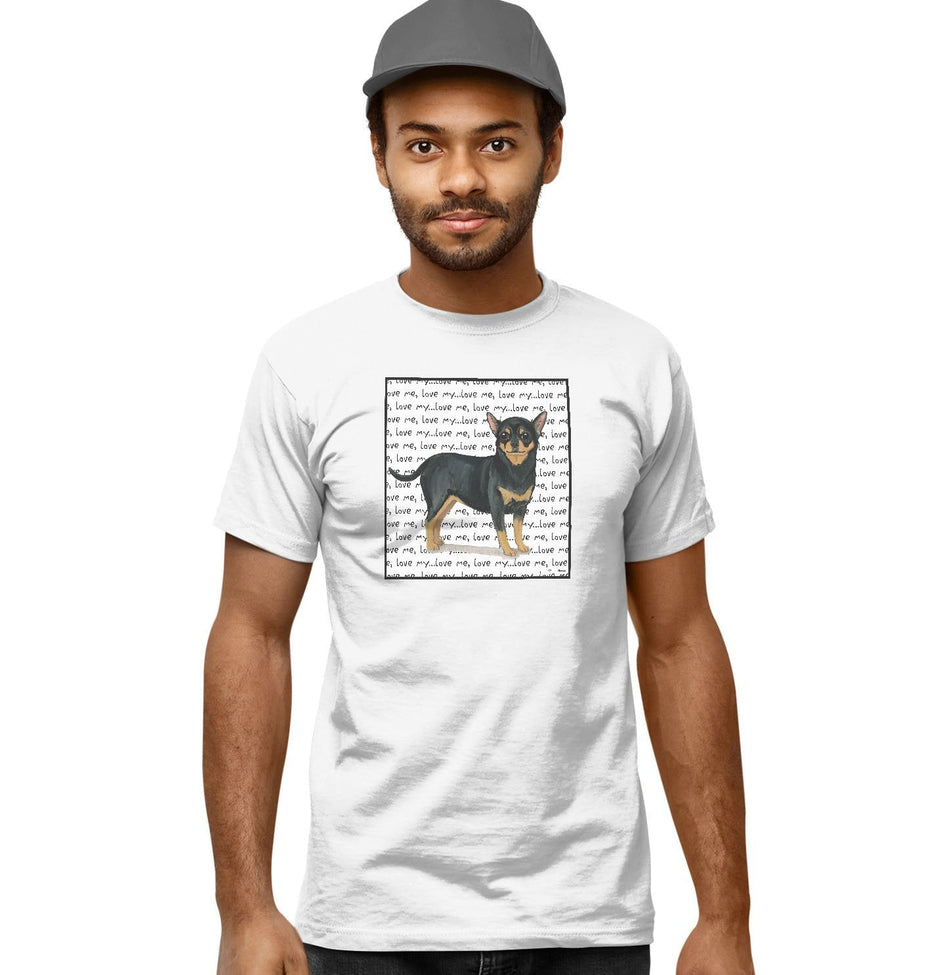 Chihuahua Love Text - Adult Unisex T-Shirt