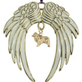 Australian Shepherd Gold Plated Holiday Angel Wing Ornament