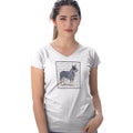Australian Cattle Dog Love Text - Women's V-Neck T-Shirt