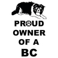 Border Collie Proud Owner - Women's V-Neck T-Shirt