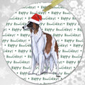 Borzoi "Happy Howlidays" Ornament