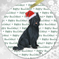 Briard, Black "Happy Howlidays" Ornament
